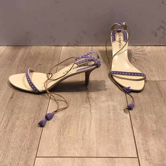 Burberry Shoes - Burberry Kitten Wrap Around Heel Sandals